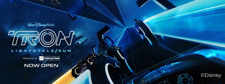TRON Lightcycle / Run ride saying it's now open TRON Lightcycle / Run ride saying it's now open